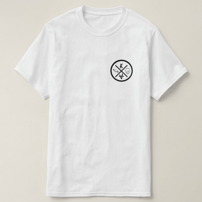 T-shirt logo et alien skateur (Design framsida)