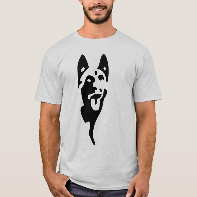 t-shirt logo malinois tête (Framsida)