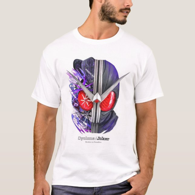 T-SHIRT LOGOTYP KAMEN RIDER JOKER (Framsida)