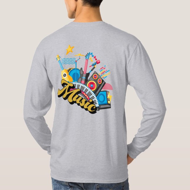 T-Shirt Logotyp Music (Baksida)