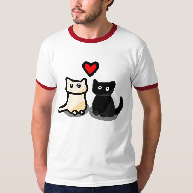 T-Shirt Lolita's drömkatter – Vänskap & Kärlek (Framsida)