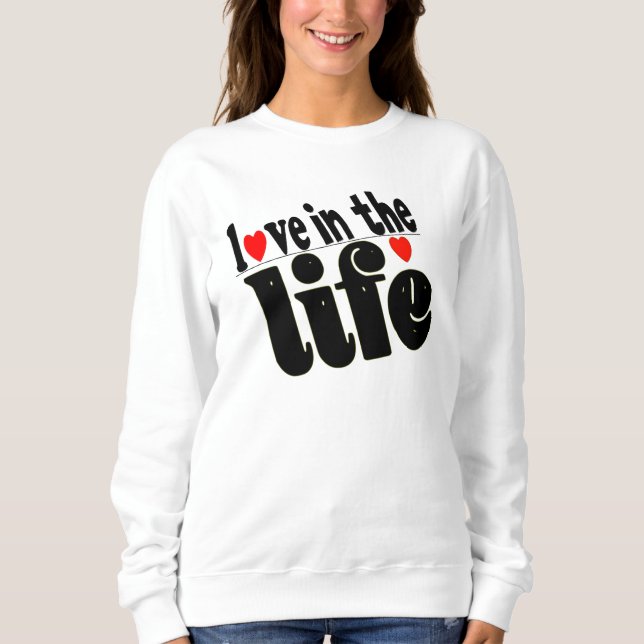T-shirt love in the life (Framsida)
