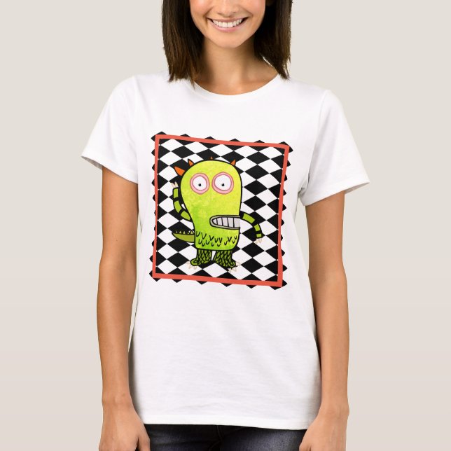 T-Shirt LYCKLIG MONSTER VOGUE PLUS TANKTOP W/ NAMN (Framsida)