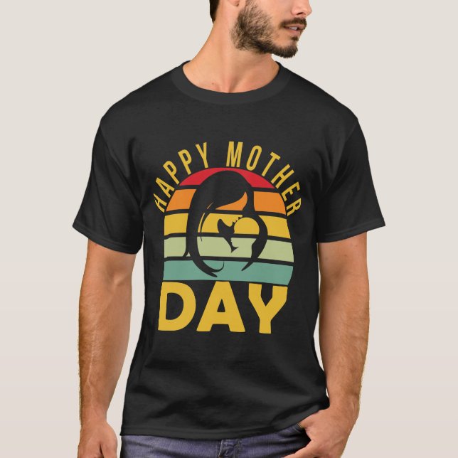 T-Shirt Lycklig Mor Day (Framsida)