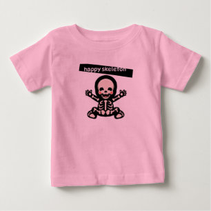 T-SHIRT LYCKLIG SKELETON FÖR BARN