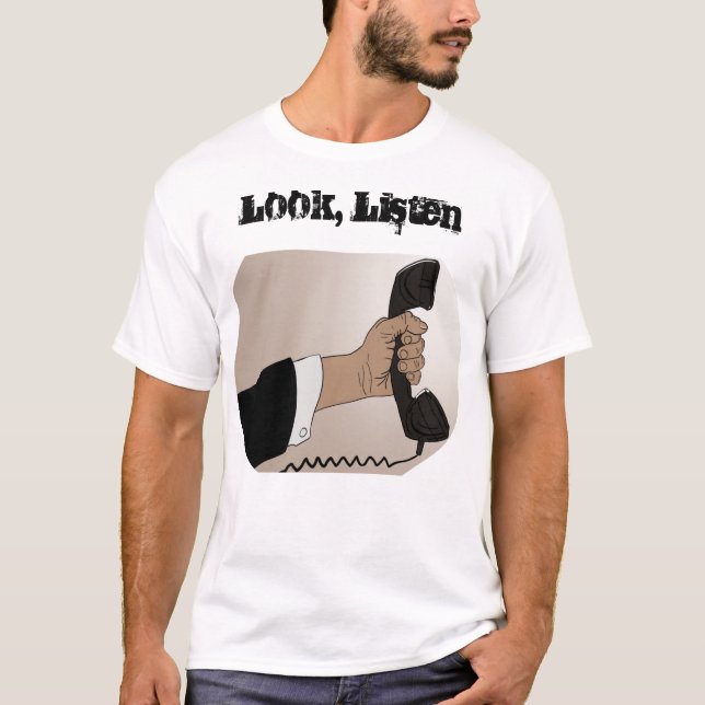 T-shirt Lyssna på Fullt Revolt på baksidan (Framsida)