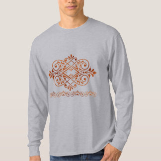 T-Shirt Lyx Brons Barockt Motiv Herr T-Shirt