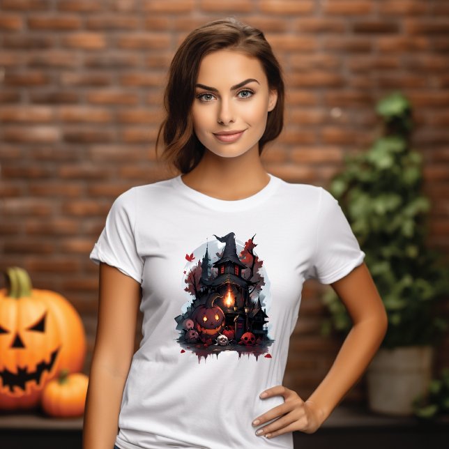 T-shirt Maison Hantée & Citrouilles Halloween (Skapare uppladdad)
