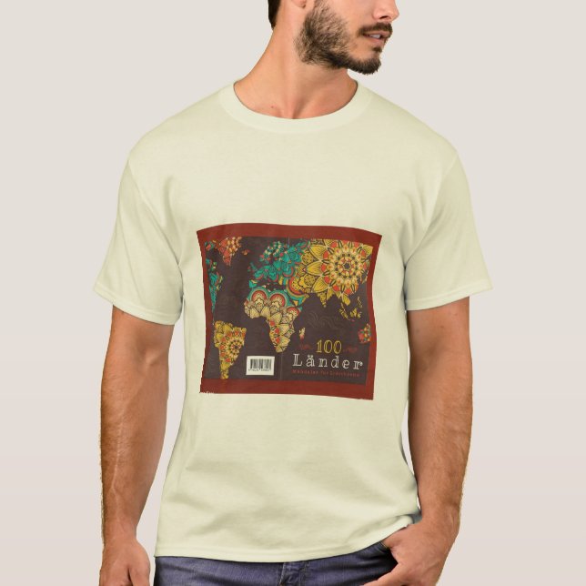 T-SHIRT MANAR NEW FINARE, WORLD MAP DESIGN (Framsida)