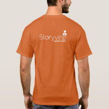 T-Shirt - Manar: Orange med Stor SV-ikon