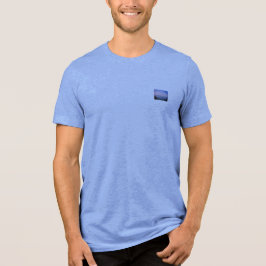 T-Shirt manar Sea View stil tri-blandning