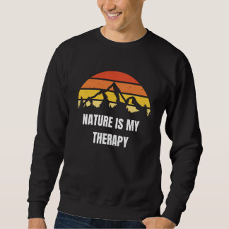 T-shirt manches longues Nature is my therapy  Lång Ärmad Tröja