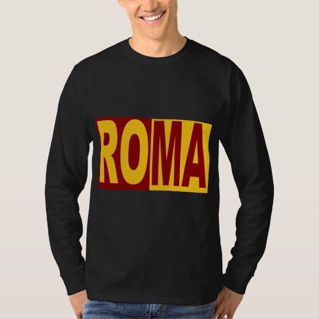 T-shirt manches longues noir  ROMA (Framsida)