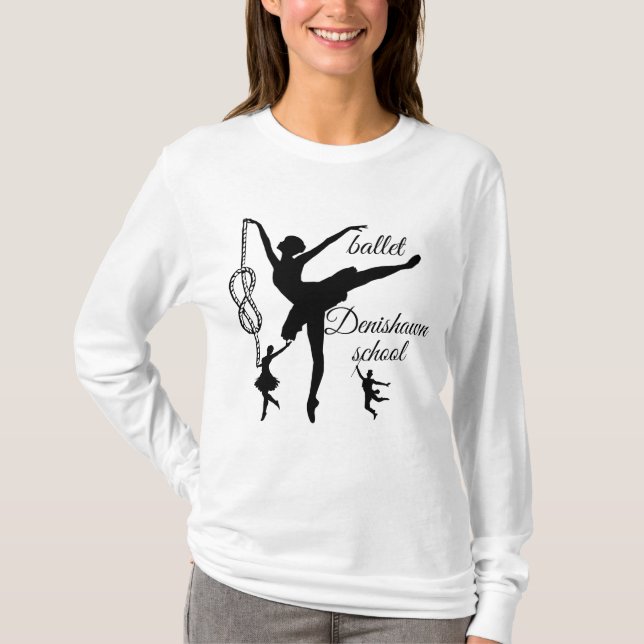 T-shirt manches longues pour femmes: Ballet (Framsida)
