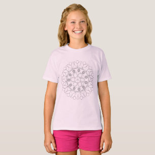 T-shirt - Mandala Mönster till Färg