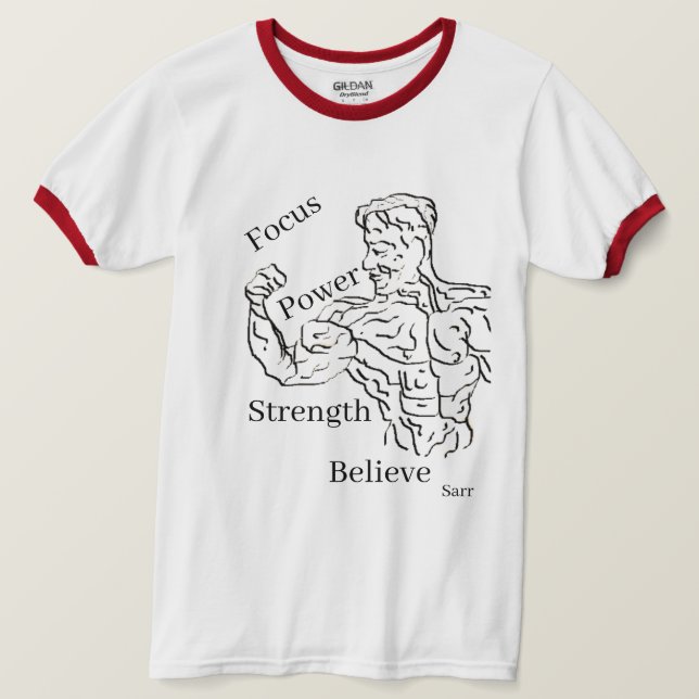 T-Shirt : Mans makt (Design framsida)