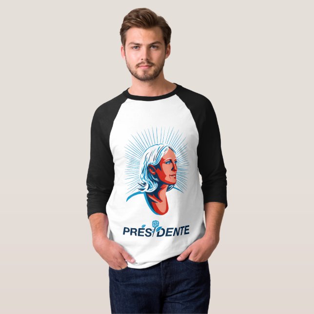 T-SHIRT MARINE LE PEN PRÉSIDENTE (Hel framsida)