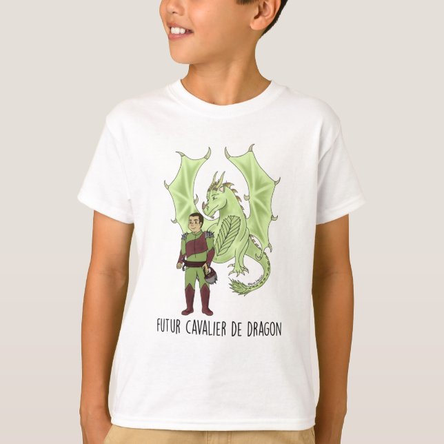 T-shirt MC "Futur cavalier de Dragon" (Framsida)