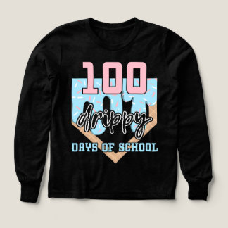 T-shirt med 100 blöta skoldagar baseball-munk