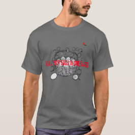 T-shirt med alla ägg i en korg