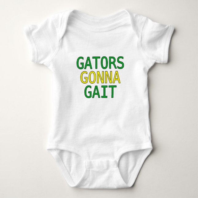 T-shirt med Alligator Går Konstigt Alligator Meme (Framsida)