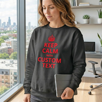 T-shirt med anpassningsbar Keep Calm-mall