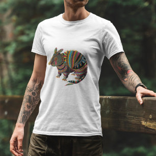 T-shirt med Armadillo som kraftdjur