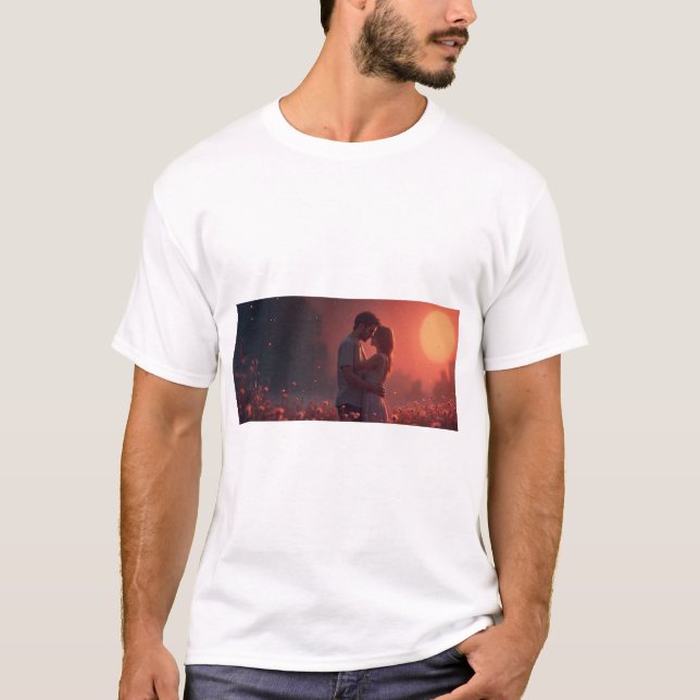 T-shirt med atmosfärisk bild (Framsida)