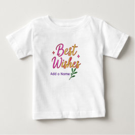 T-shirt med bästa önskningar för flickor