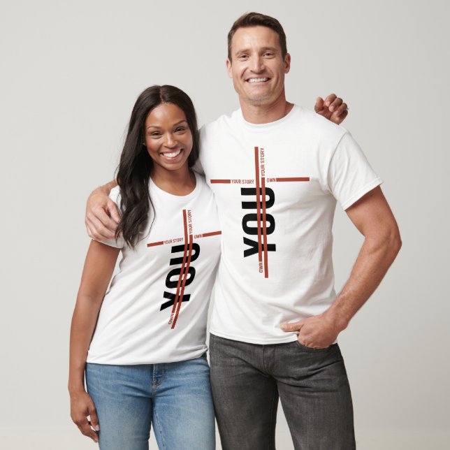 T-shirt med berättelse – Djärv motiverande slogan (Unisex)