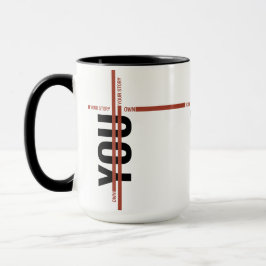 T-shirt med berättelse – Djärv motiverande slogan Mugg