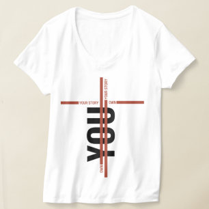 T-shirt med berättelse – Djärvt motiverande citat