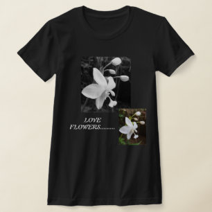 T-shirt med blommor för naturen älskare