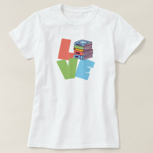 T-shirt med bokälskare