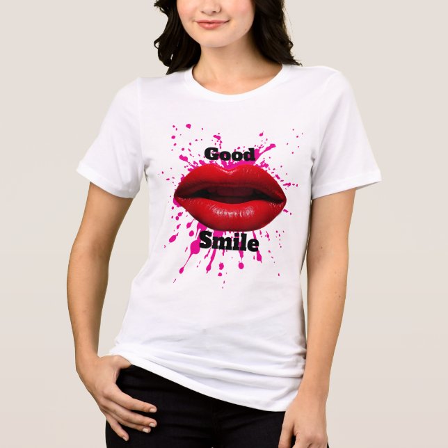 T-shirt med bra leende  (Framsida)
