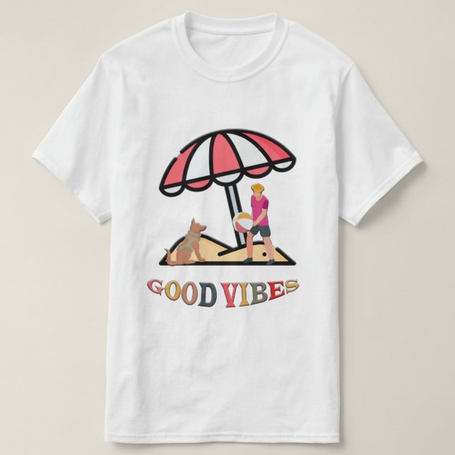 T-shirt med bra vibrationer | Positiv energisk ins (Design framsida)