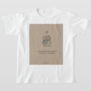 "T-shirt med Citat om Äkta Vänskap" T Shirt