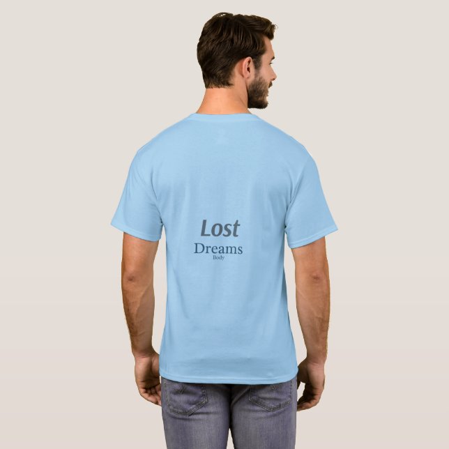 T-Shirt med Citat om Förlorade Drömmar Estetik (Hel baksida)