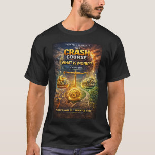 T-Shirt med Crash Course-serien About What Is Mone