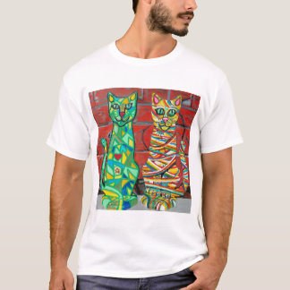 T-shirt med Cuby Cats