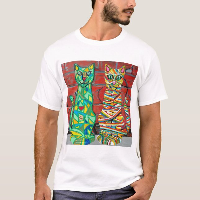 T-shirt med Cuby Cats (Framsida)