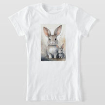 T-Shirt med Cute Bunnies