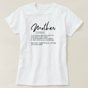 T-shirt med definition av mamma-ordbok Mamma Life