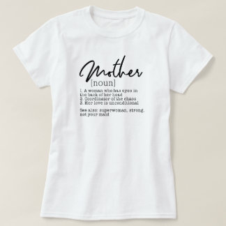T-shirt med definition av mamma-ordbok Mamma Life 