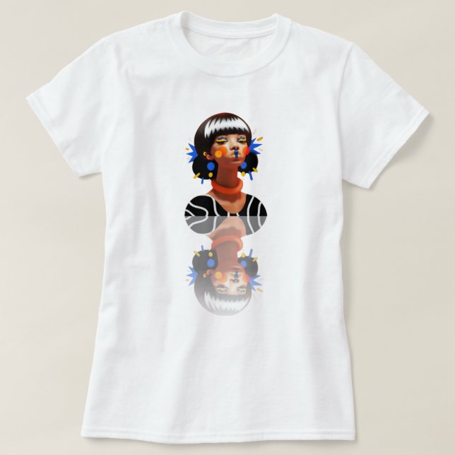T-shirt med djärvt uttryck (Design framsida)
