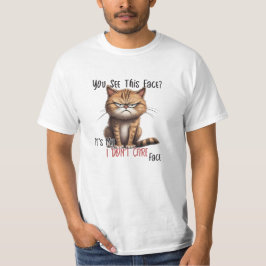 T-shirt med 'Don't Care'