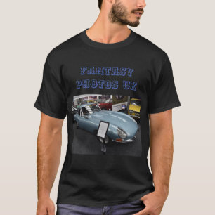 T-shirt med e-typ jaguar framtill