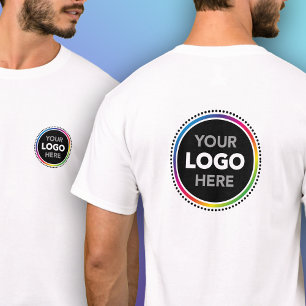 T-shirt med eget tryck - Placering fram och bak