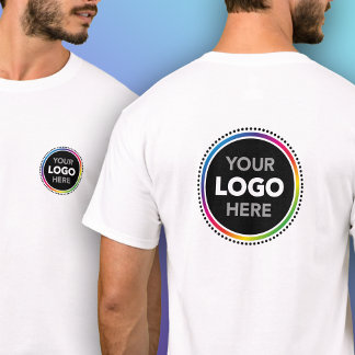 T-shirt med eget tryck - Placering fram och bak