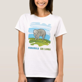 T-shirt med en baby-elefantillustration